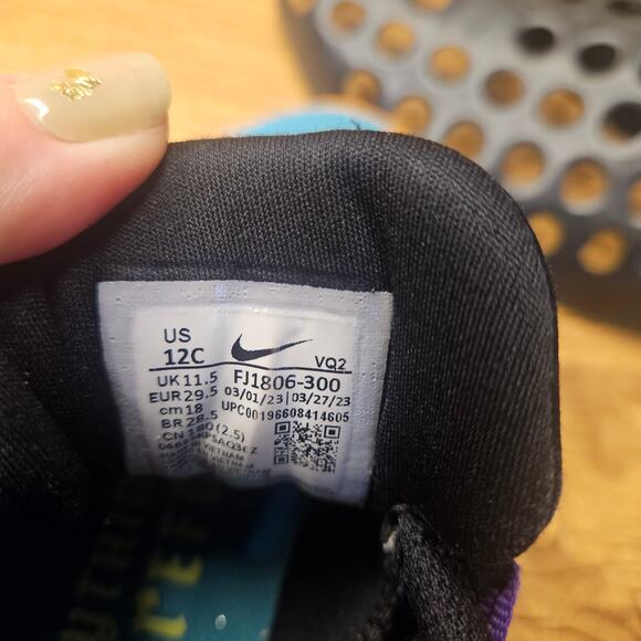 Nike Star Runner Blue Purple running Sneakers size 12 - Picture 6 of 9